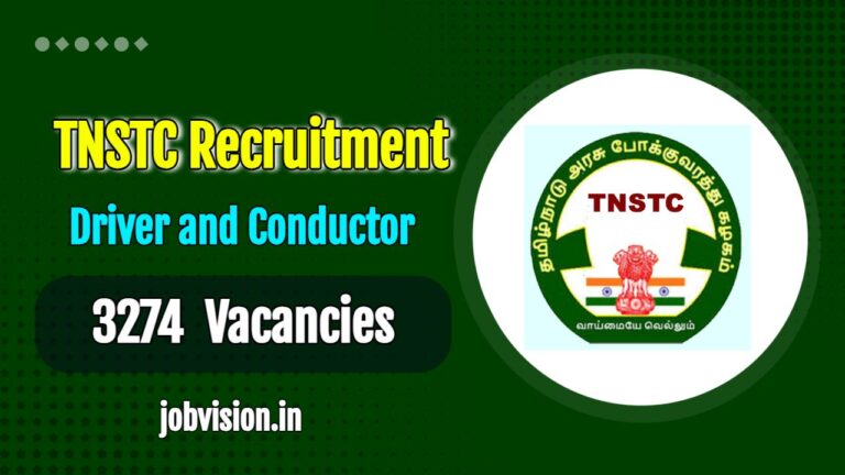 TNSTC Driver and Conductor Recruitment - 3274 Vacancies | apply before April 21