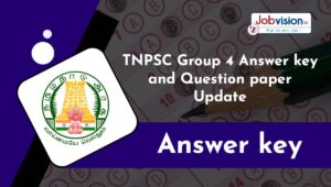 TNPSC Group 4 Answer key and Question paper Update