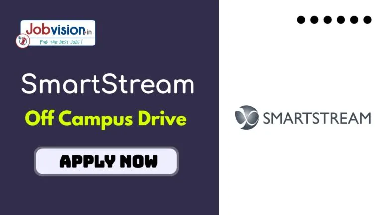 SmartStream Off Campus Hiring 2025 for Software Engineer Role - apply online