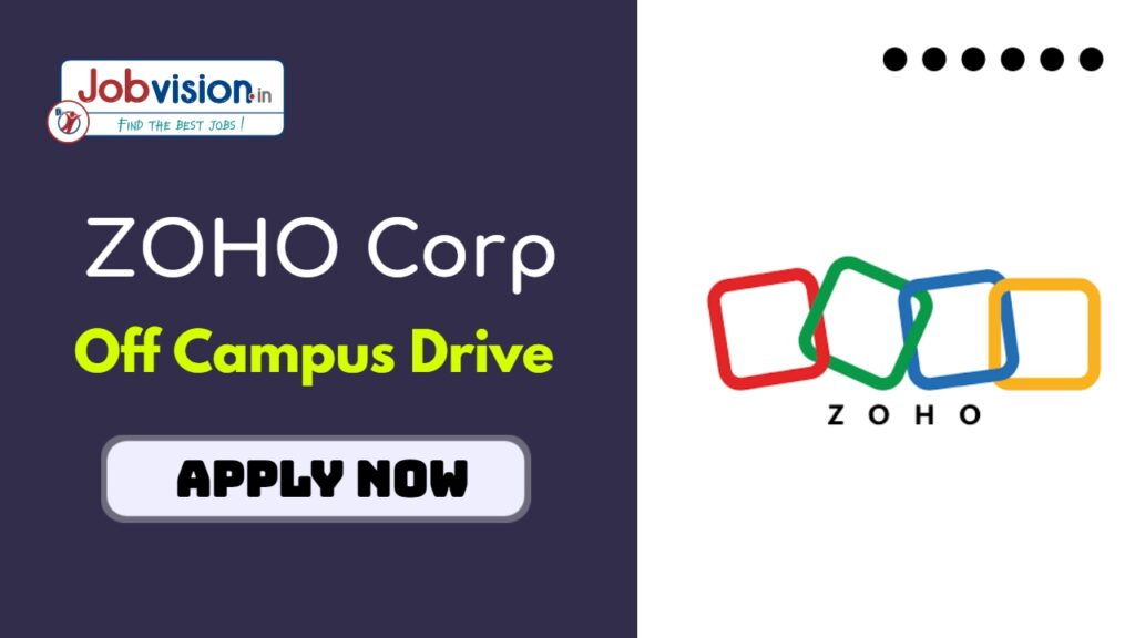ZOHO Corp Off Campus Drive 2025 for Solution Expert role for freshers in chennai ZOHO Corp Off Campus Drive