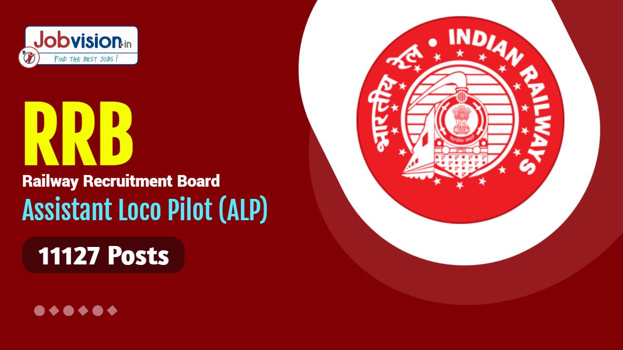 Railway Recruitment Board ALP Job vacancy 2026 | Total Vacancy 11127 | Apply Online RRB Recruitment 2026